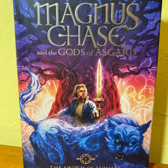 LIKE NEW Rick Riordan Magnus Chase Trilogy Hardcover Book Set + Bookmark - Picture 4 of 6